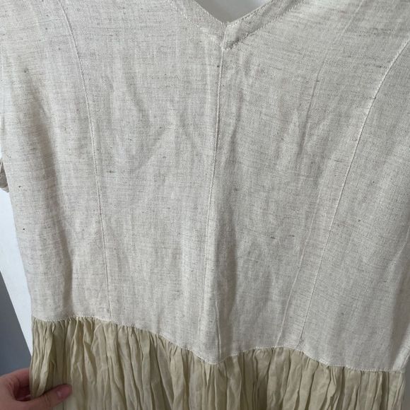 Beaded Beige Dress - Picture 6 of 6